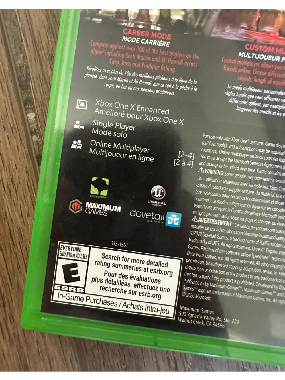 Fishing Sim World Pro Tour, XBOX One Video Game Collector Edition Rated Everyone
